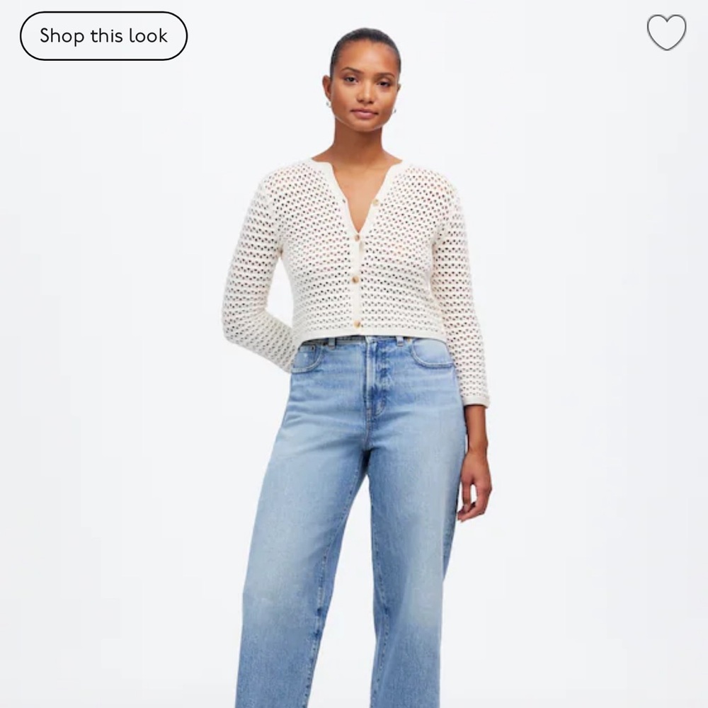 Madewell Sky Blue Wide Leg Jeans